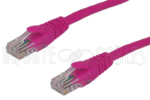 10' Raspberry Pink Cat5e Patch Cable